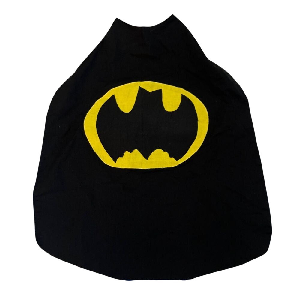 Handcrafted Batman/Superman Reversible Youth Kids Costume Cape, Handmade 358 - Picture 2 of 8